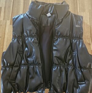 Divided Black Faux Leather Jacket